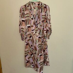 Esqualo Gena Geometric Overlay Dress